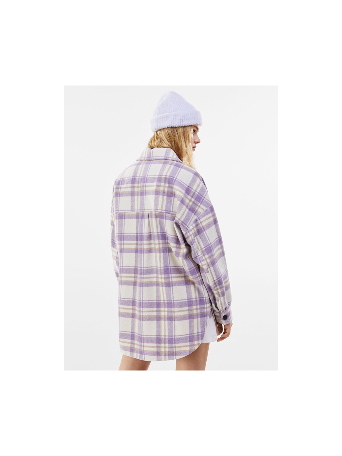 Oversized check overshirt