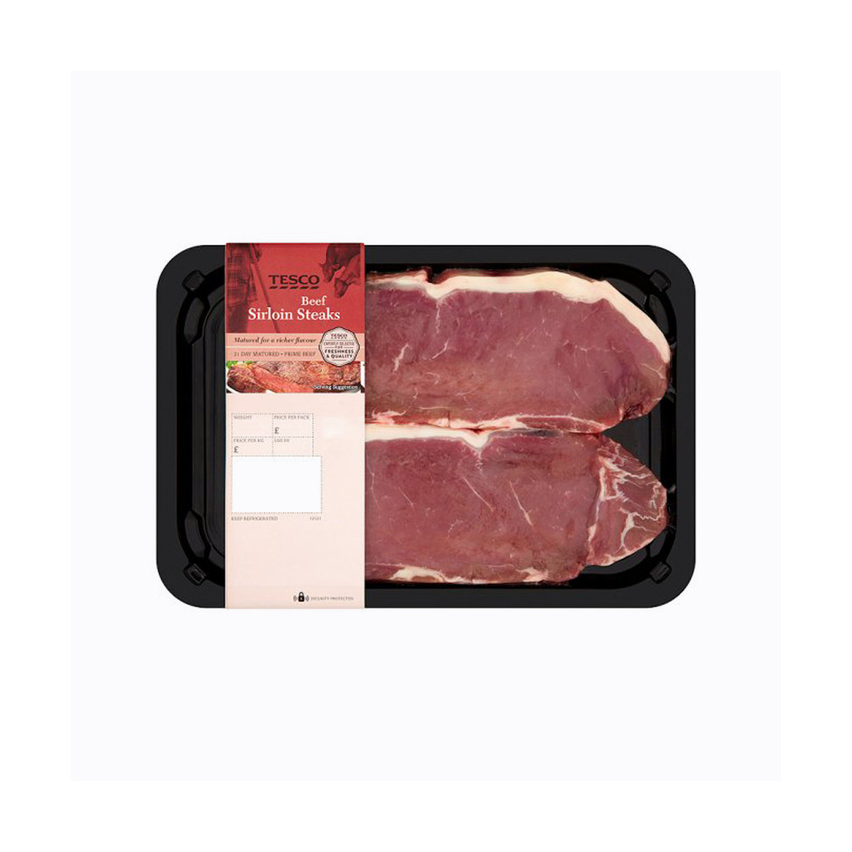 Tesco 2 Beef Sirloin Steaks