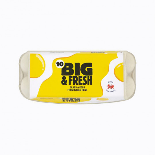 Big And Fresh Mixed Sized Eggs 10 Pack