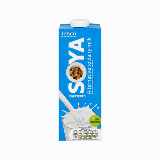 Tesco Soya Sweetened Longlife Milk Alternative 1 Litre